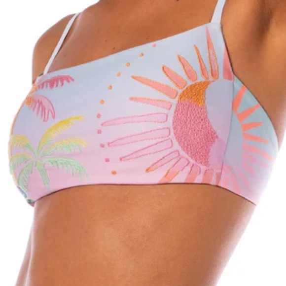 MAAJI Set - Embroidered Scape Bikini Top and Splendour Cheeky Bottom - L/M - Picture 3 of 16